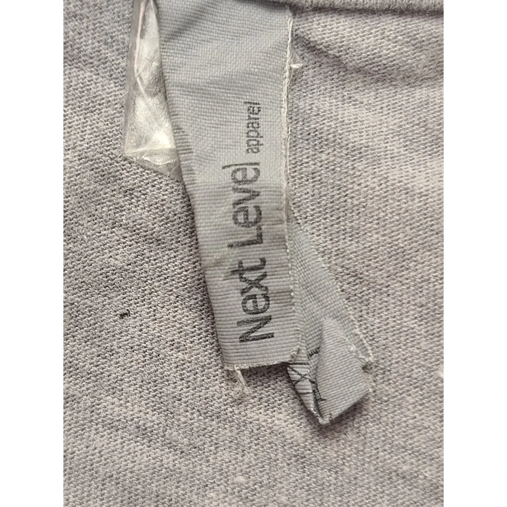 Next Level‎ Trump A Fine President 2020 Gray V-Neck Graphic T-Shirt Mens Medium